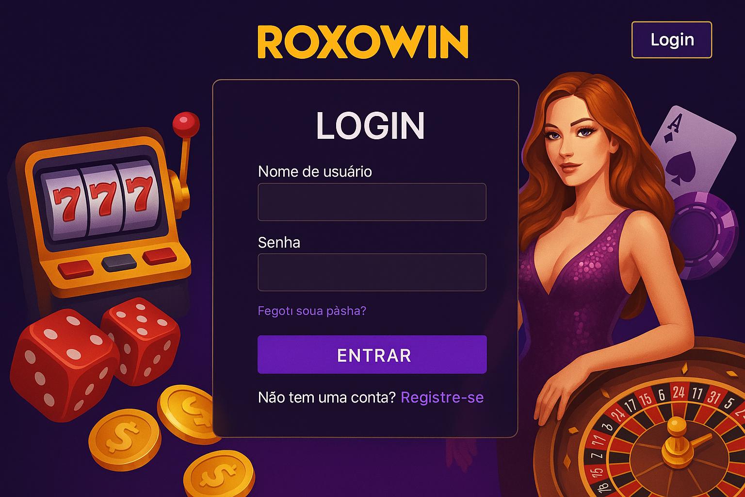 Login no Cassino ROXOWIN